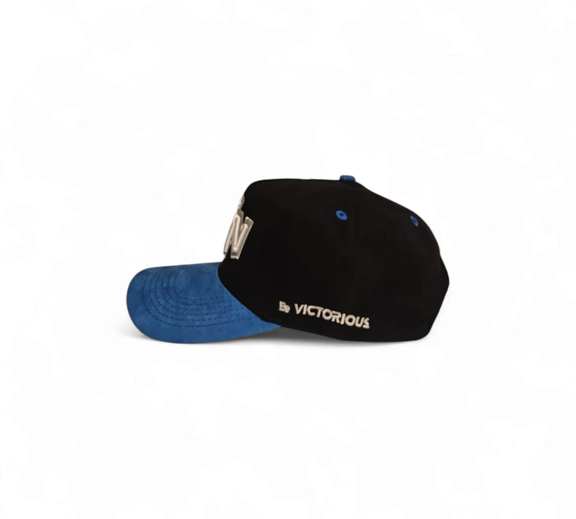 Win Baseball Hat - Black and Blue WIN
