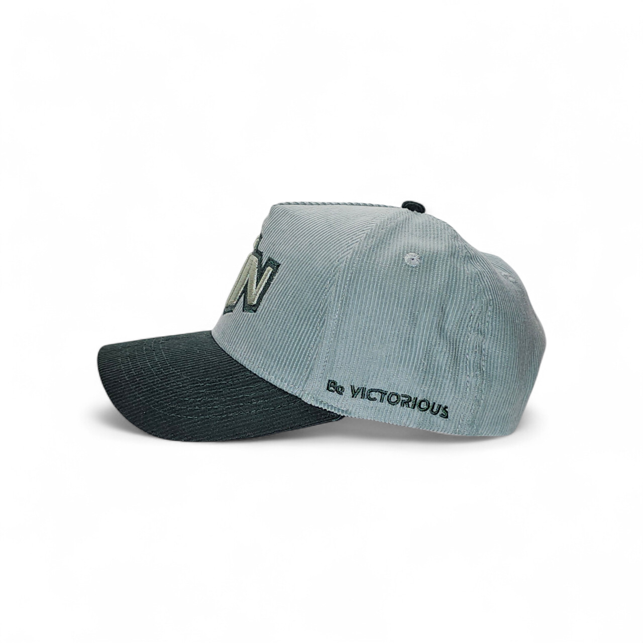 Win green baseball hat