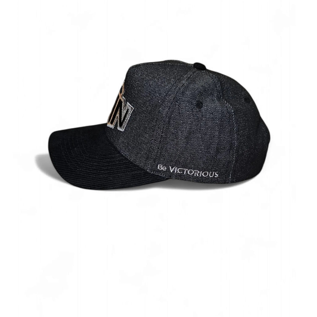 Win baseball hat -black on black WIN