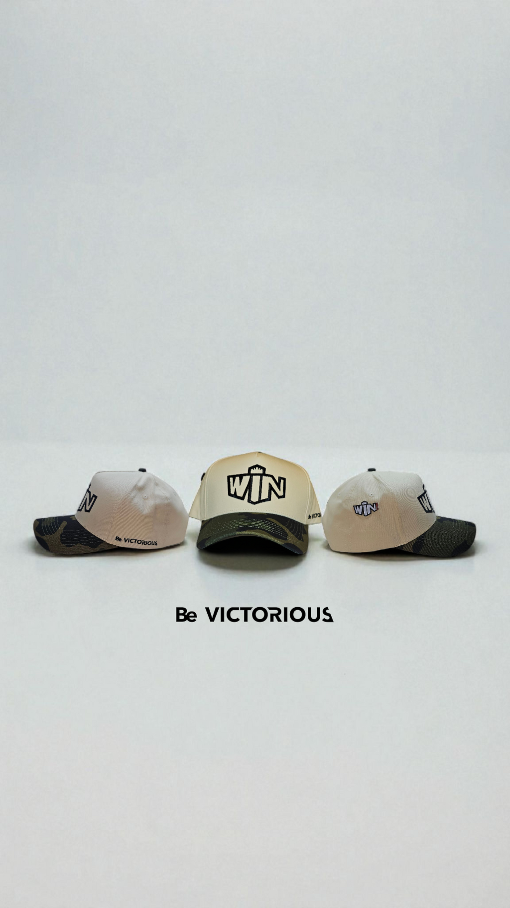 Win Baseball Hat- Camo