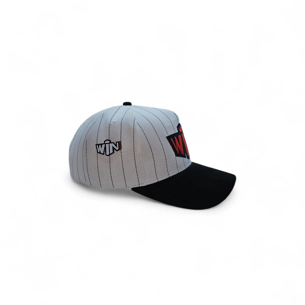 Stripped  baseball hat win