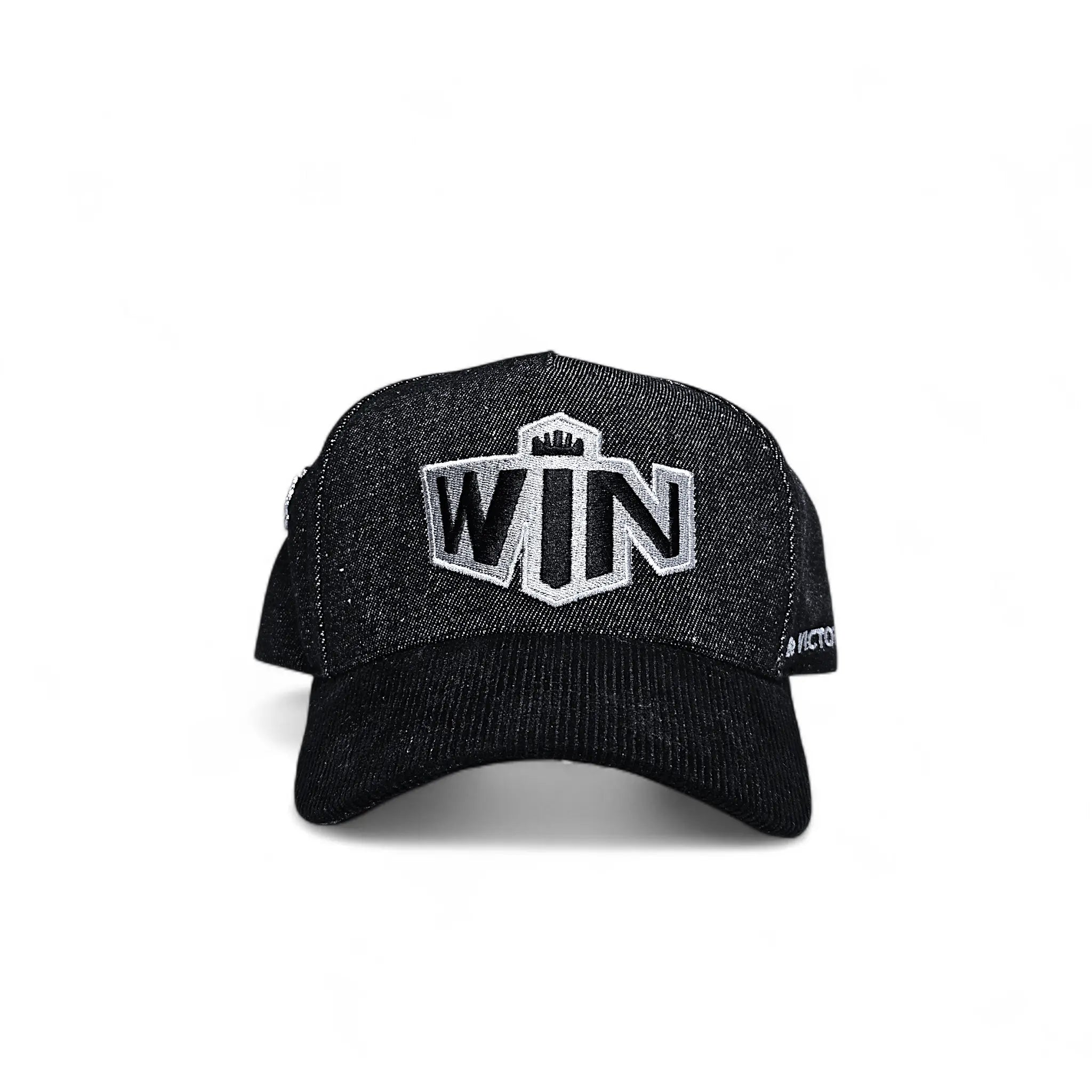 Win baseball hat -black on black