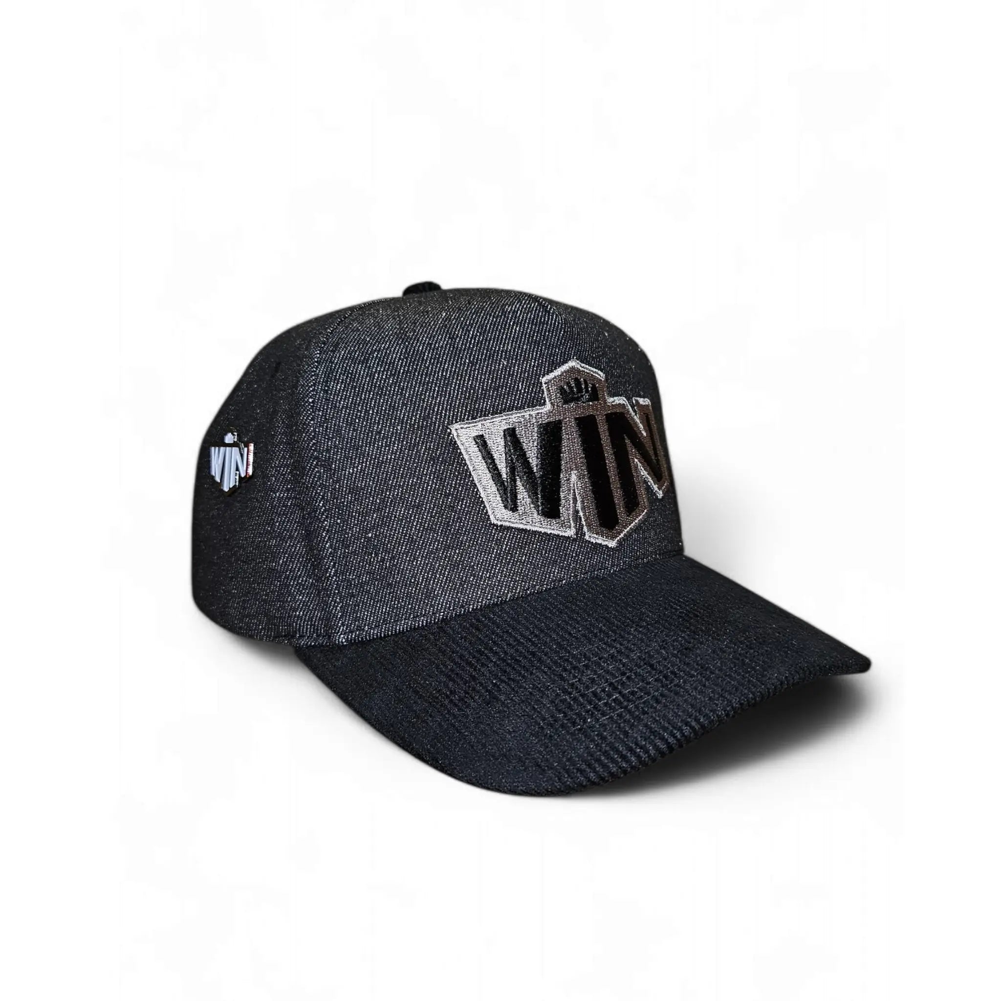 Win baseball hat -black on black WIN