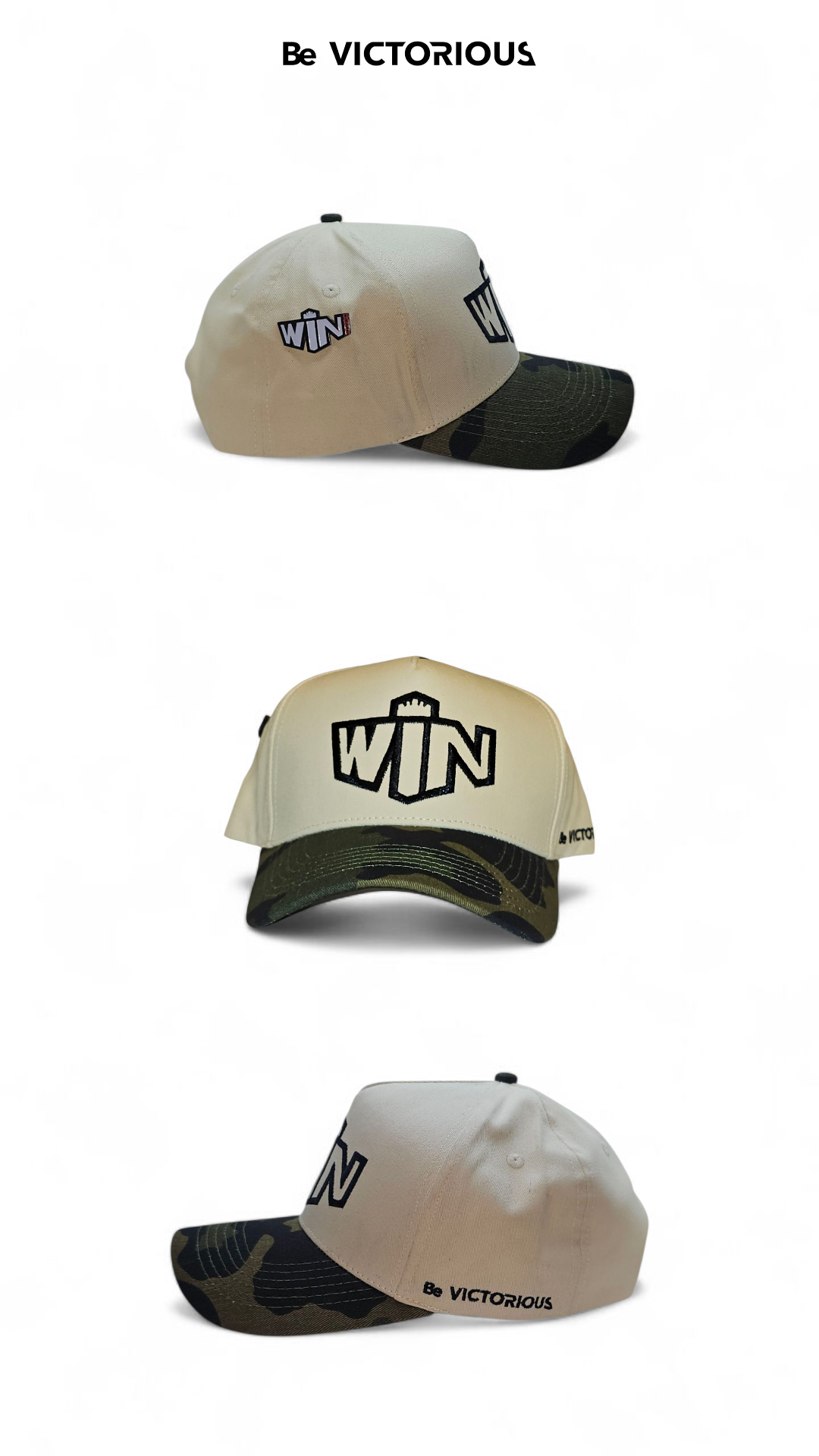 Win Baseball Hat- Camo
