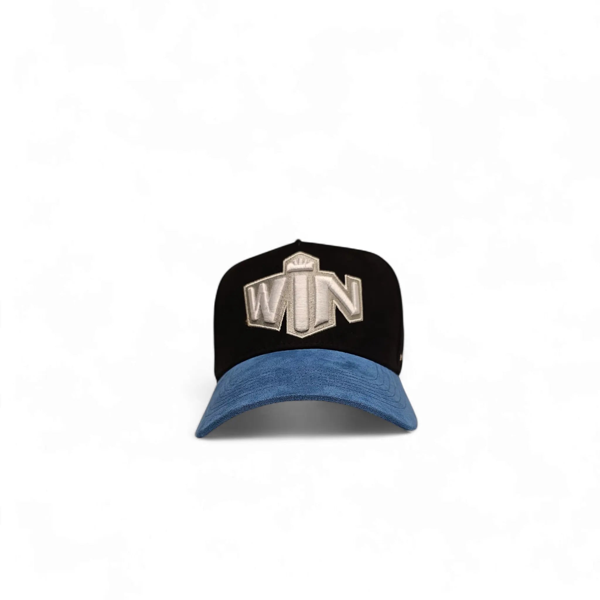 Win Baseball Hat - Black and Blue WIN