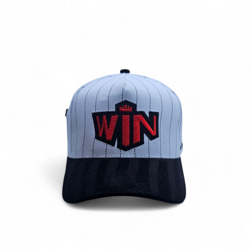 Stripped  baseball hat win