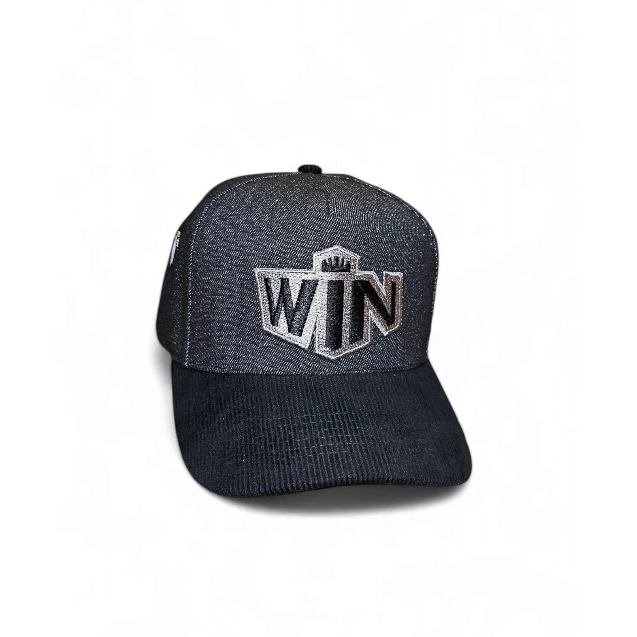 Win baseball hat -black on black WIN