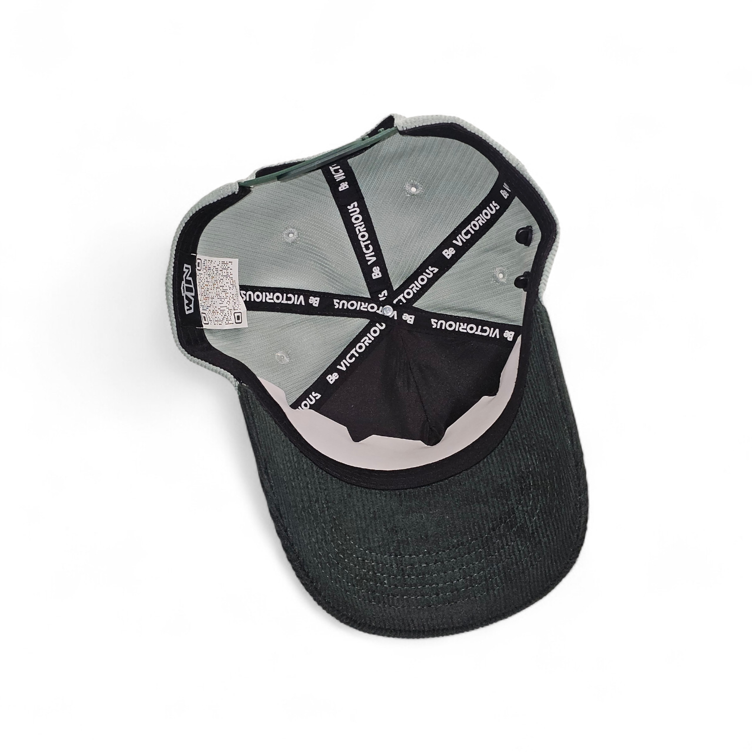 Win green baseball hat